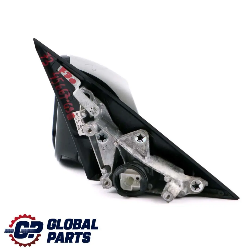 BMW 3 Series F30 F31 High Gloss Heated Left Wing Mirror N/S Glacier Silber A83 - SKU rhd-7345667-GSB - Part number 7345667
