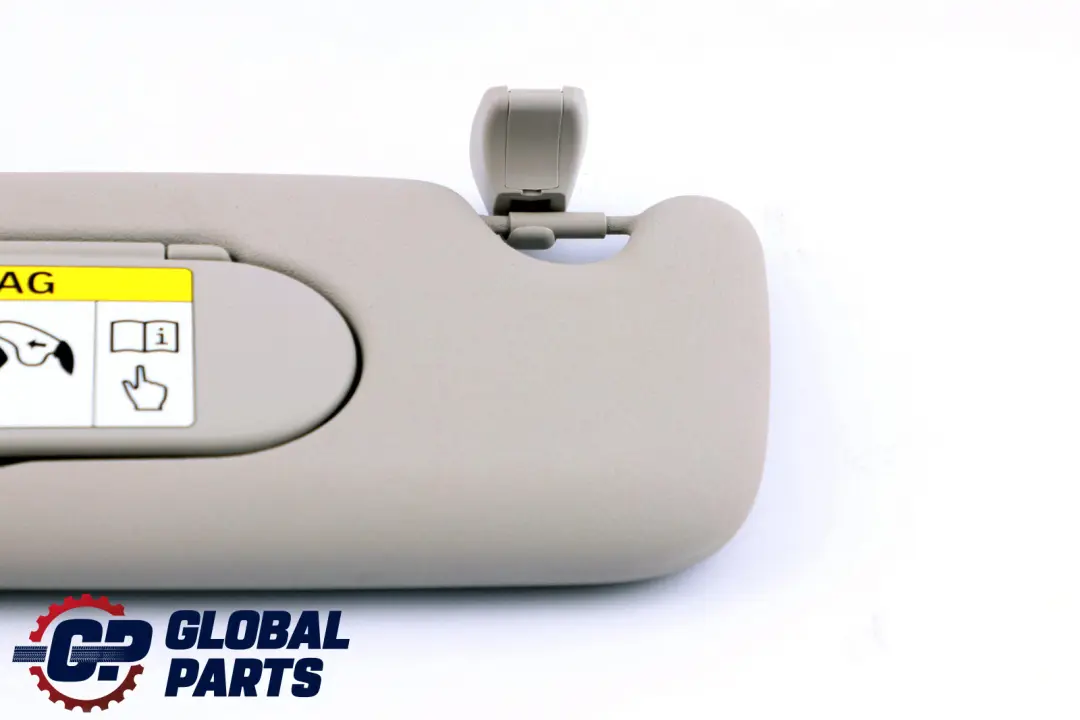 Sun Visor With Label Mirror Left N/S SATELLITE GREY to Mini Cooper 1 F55 F56 with Part number 7382101 Mini Cooper 1 F55 F56 Sun Visor With Label Mirror Left N/S SATELLITE GREY - SKU rhd-7382101-1 - Part number 7382101