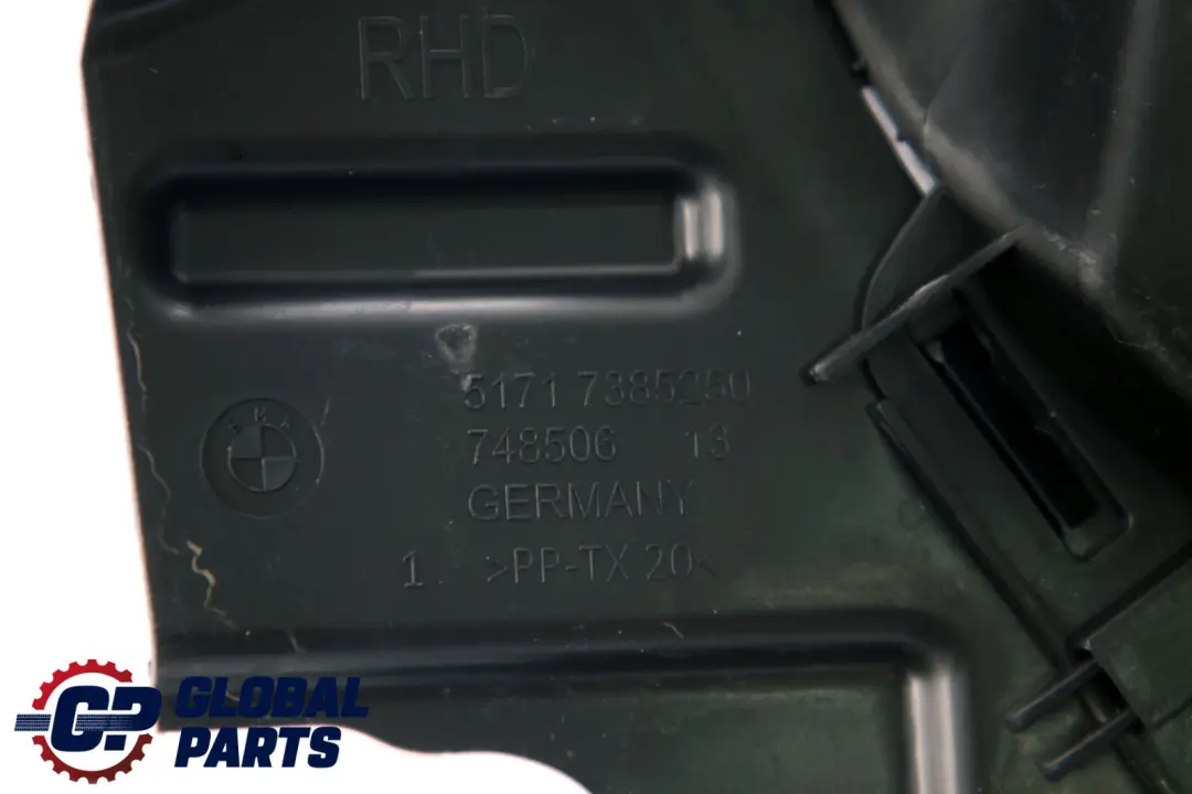 Bulkhead Cowl Trim Panel Air Guide to BMW X1 X2 Series F39 F48 with Part number 7385250 BMW X1 X2 Series F39 F48 Bulkhead Cowl Trim Panel Air Guide - SKU rhd-7385250 - Part number 7385250