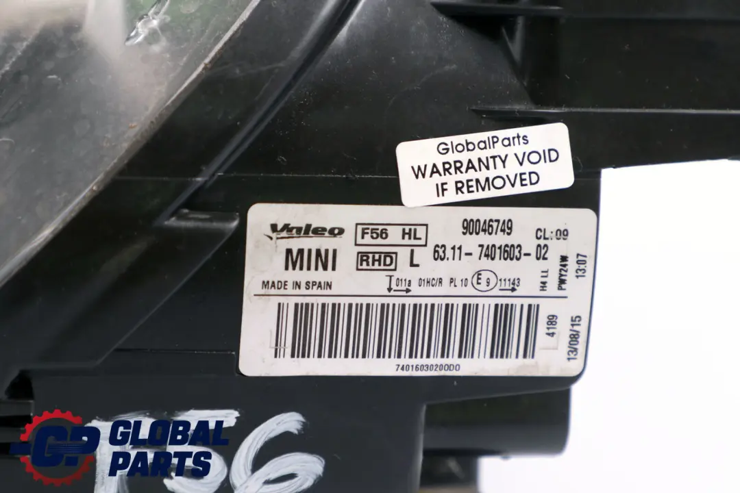 Headlight Lamp White Turn Indicator Front Left N/S to Mini F55 F56 F57 with Part number 7401603 Mini F55 F56 F57 Headlight Lamp White Turn Indicator Front Left N/S - SKU rhd-7401603 - Part number 7401603