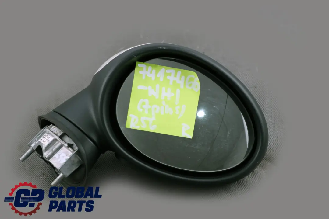 BMW Mini Cooper One R55 R56 Right Door Wing Mirror Power Fold O/S White 7 Pins - SKU rhd-7417466-WHI - Part number 7417466