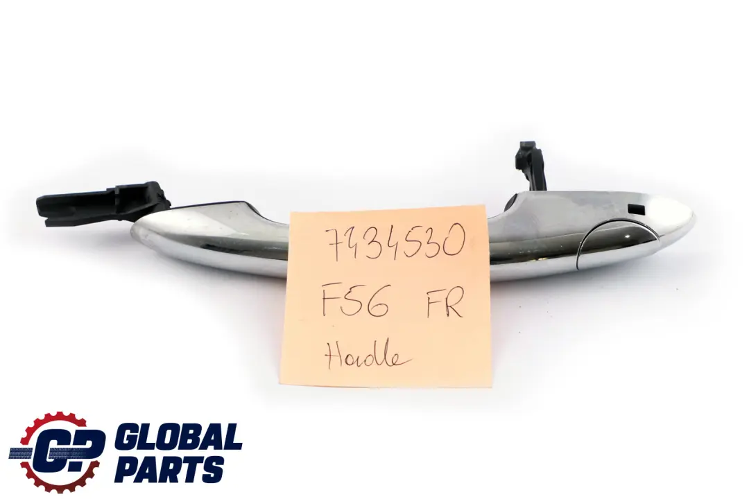 Carrier Grab Handle Door Chrome Front Right O/S to Mini F54 F55 F56 F57 F60 with Part number 7434530 Mini F54 F55 F56 F57 F60 Carrier Grab Handle Door Chrome Front Right O/S - SKU rhd-7434530 - Part number 7434530