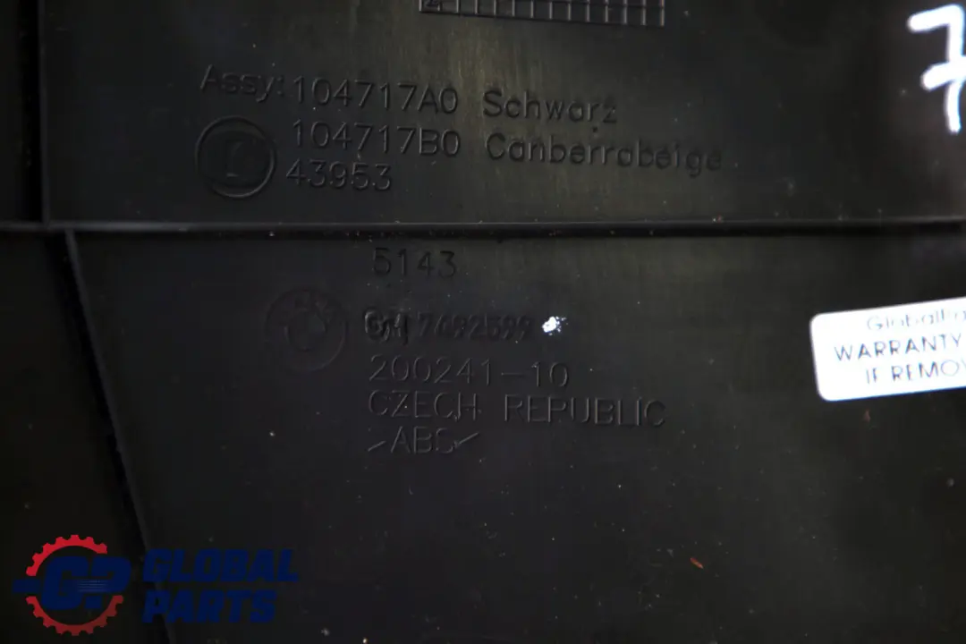 Lateral Trim Panel Bottom Front Left N/S Black to BMW X1 X2 Series F39 F48 with Part number 7492601 BMW X1 X2 Series F39 F48 Lateral Trim Panel Bottom Front Left N/S Black - SKU rhd-7492601 - Part number 7492601