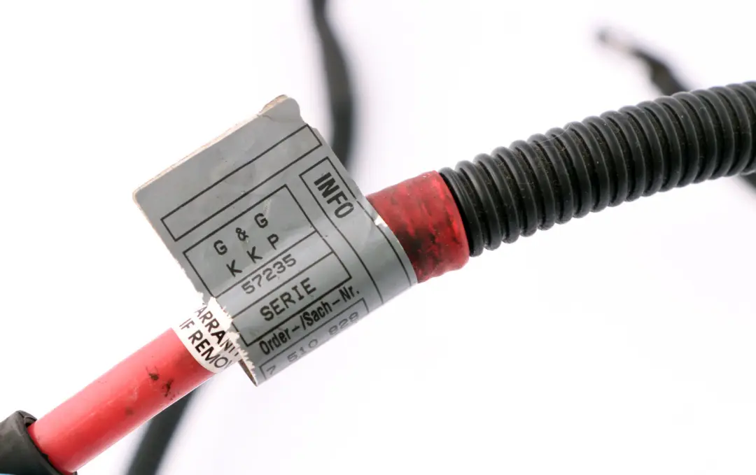 N62 Alternator Starter Wiring Cable to BMW 7 Series E65 735i 745i Petrol with Part number 7510828 BMW 7 Series E65 735i 745i Petrol N62 Alternator Starter Wiring Cable - SKU rhd-7510828 - Part number 7510828