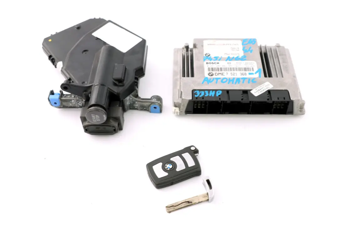 BMW 7 Series E65 745i N62 Petrol ECU Kit DME Ignition Switch CAS Key - SKU rhd-7521368-1 - Part number 7521368
