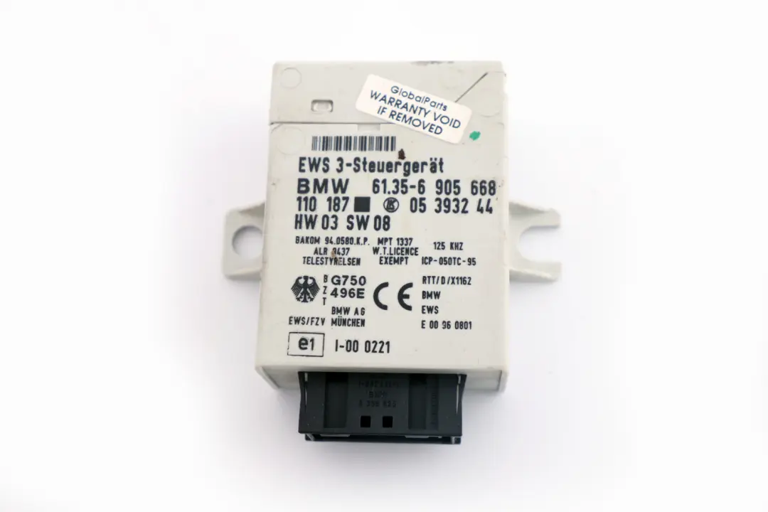 BMW Mini One 1.6i R50 W10 90 HP Petrol Engine ECU Kit Steering Column - SKU rhd-7521545-1 - Part number 7521545