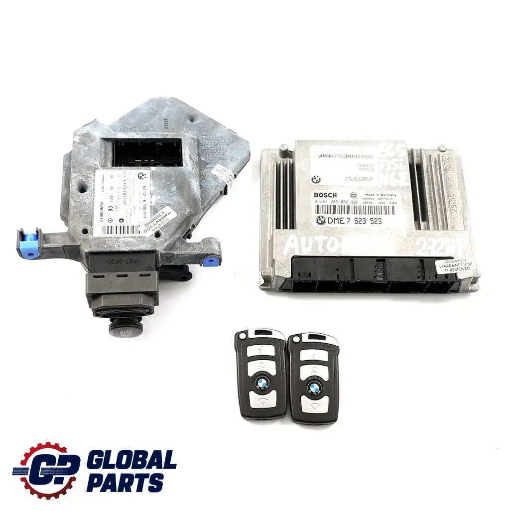 BMW 7 Series E65 E66 735i N62 272HP ECU Kit DME + CAS + Keys Automatic - SKU rhd-7523523-1 - Part number 7523523