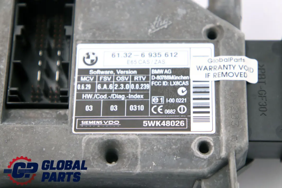 BMW 7 Series E65 730i M54 231HP Petrol ECU Kit DME + CAS + 2 Keys - SKU rhd-7532140-2 - Part number 7532140