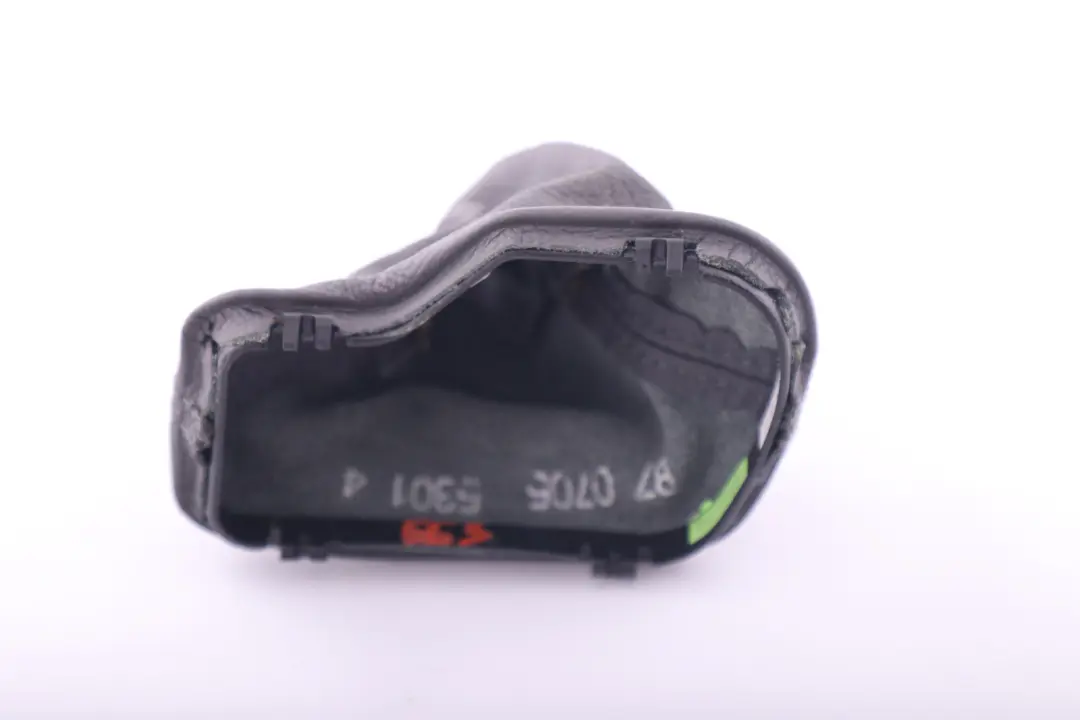 BMW 6 Series E63 E64 Selector Lever Boot Cover Leather Basalt Grey - SKU rhd-7541797 - Part number 7541797