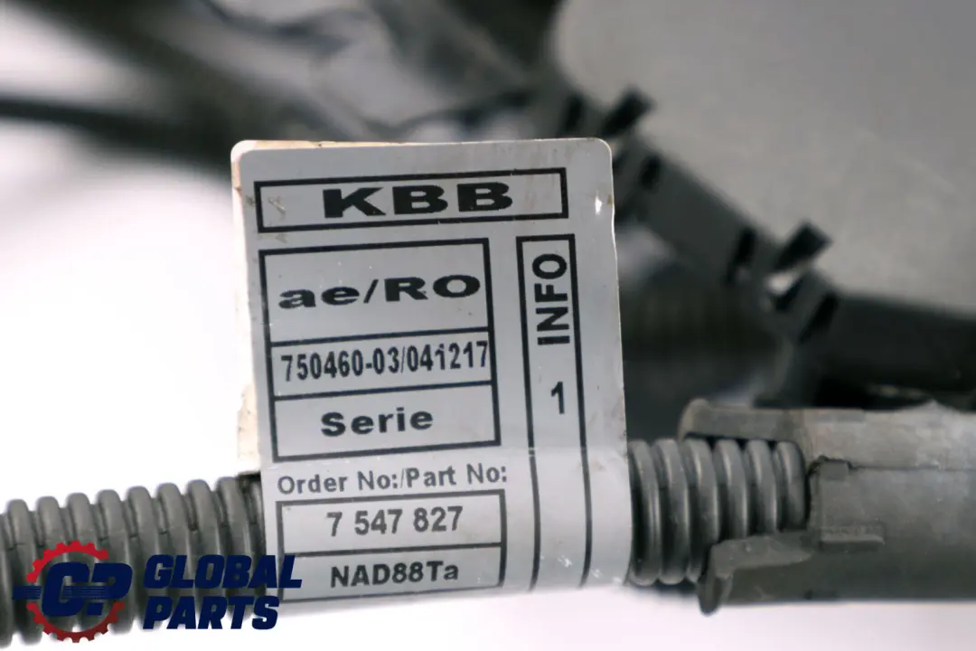BMW Z4 E85 2.0i Petrol N46 Engine Wiring Loom Harness Module Manual - SKU rhd-7547827 - Part number 7547827