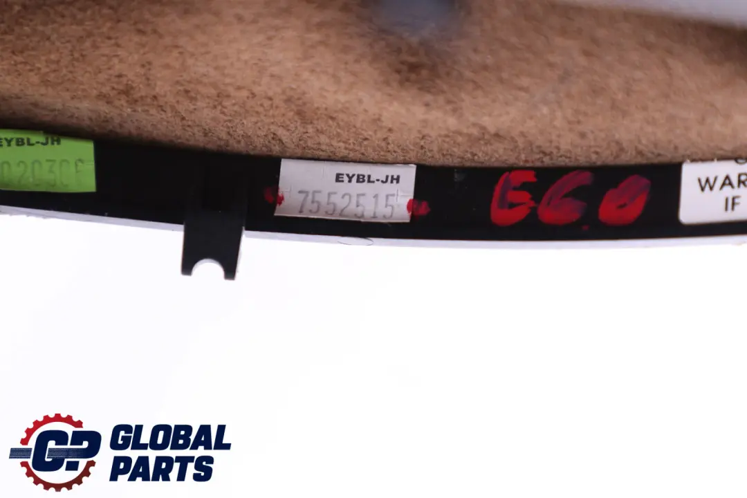 Shift Lever Knob Leather Gaiter Cover Braun to BMW 5 Series E60 E61 Gear with Part number 7552515 BMW 5 Series E60 E61 Gear Shift Lever Knob Leather Gaiter Cover Braun - SKU rhd-7552515 - Part number 7552515