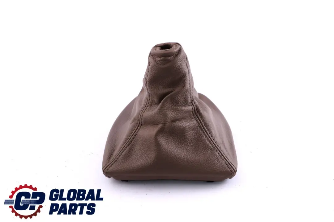 Shift Lever Knob Leather Gaiter Cover Braun to BMW 5 Series E60 E61 Gear with Part number 7552515 BMW 5 Series E60 E61 Gear Shift Lever Knob Leather Gaiter Cover Braun - SKU rhd-7552515 - Part number 7552515
