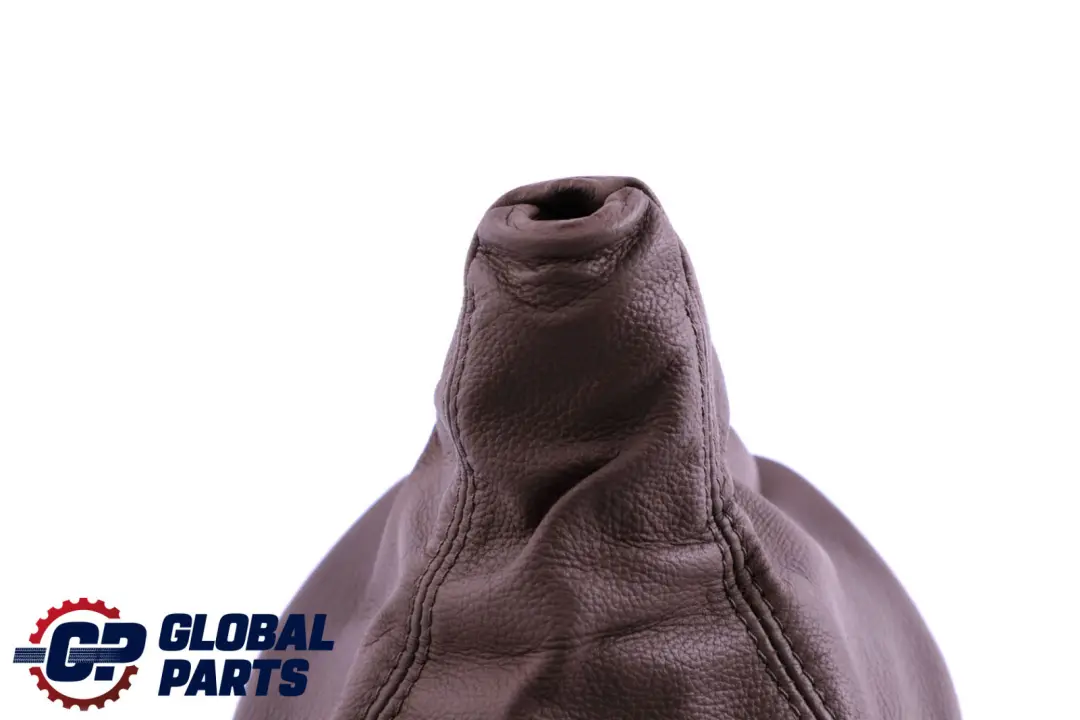 Shift Lever Knob Leather Gaiter Cover Braun to BMW 5 Series E60 E61 Gear with Part number 7552515 BMW 5 Series E60 E61 Gear Shift Lever Knob Leather Gaiter Cover Braun - SKU rhd-7552515 - Part number 7552515