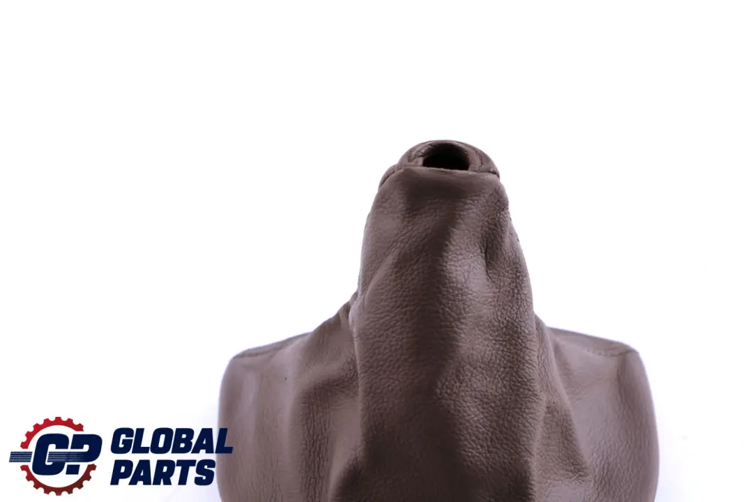 Shift Lever Knob Leather Gaiter Cover Braun to BMW 5 Series E60 E61 Gear with Part number 7552515 BMW 5 Series E60 E61 Gear Shift Lever Knob Leather Gaiter Cover Braun - SKU rhd-7552515 - Part number 7552515