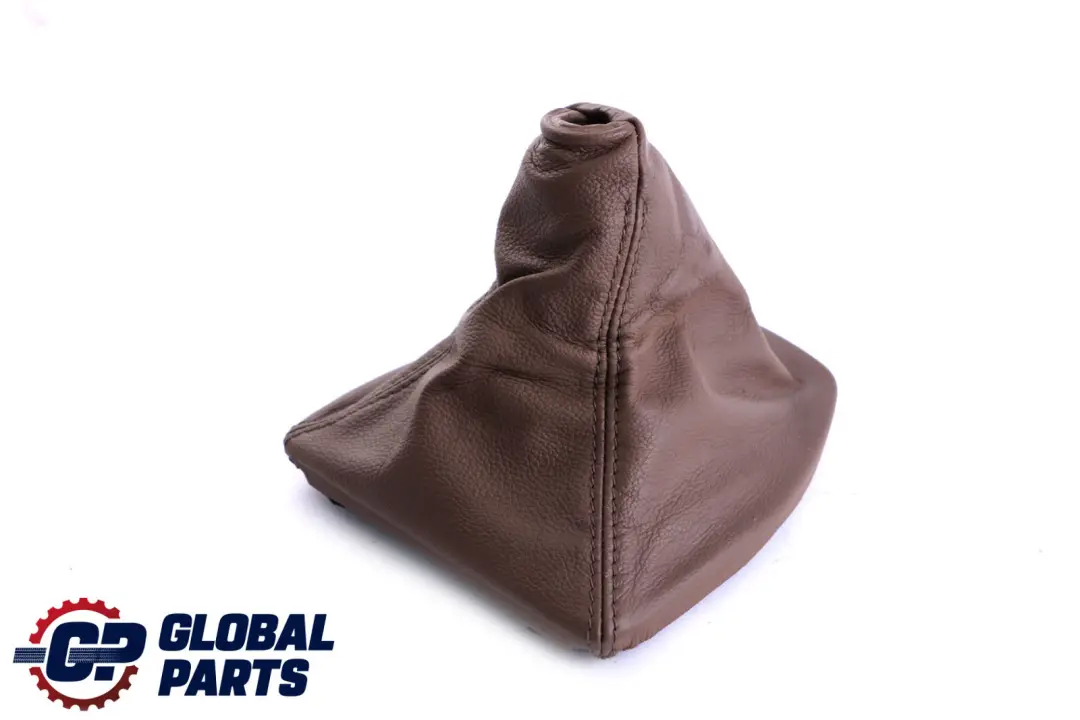 BMW 5 Series E60 E61 Gear Shift Lever Knob Leather Gaiter Cover Braun - SKU rhd-7552515 - Part number 7552515