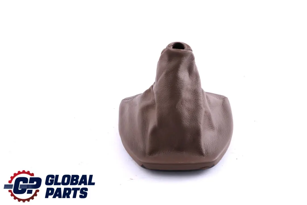 Shift Lever Knob Leather Gaiter Cover Braun to BMW 5 Series E60 E61 Gear with Part number 7552515 BMW 5 Series E60 E61 Gear Shift Lever Knob Leather Gaiter Cover Braun - SKU rhd-7552515 - Part number 7552515