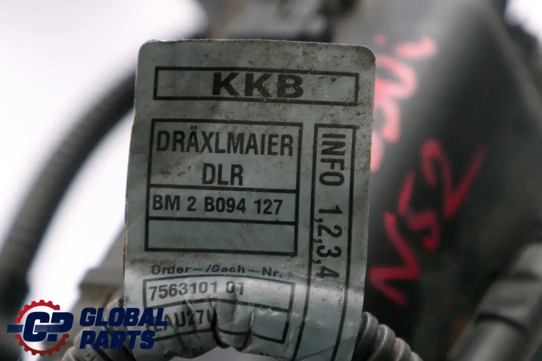 N52 Wiring Loom Harness Engine Manual to BMW 1 3 Series E87 E90 E91 Petrol with Part number 7563101 BMW 1 3 Series E87 E90 E91 Petrol N52 Wiring Loom Harness Engine Manual - SKU rhd-7563101-1 - Part number 7563101