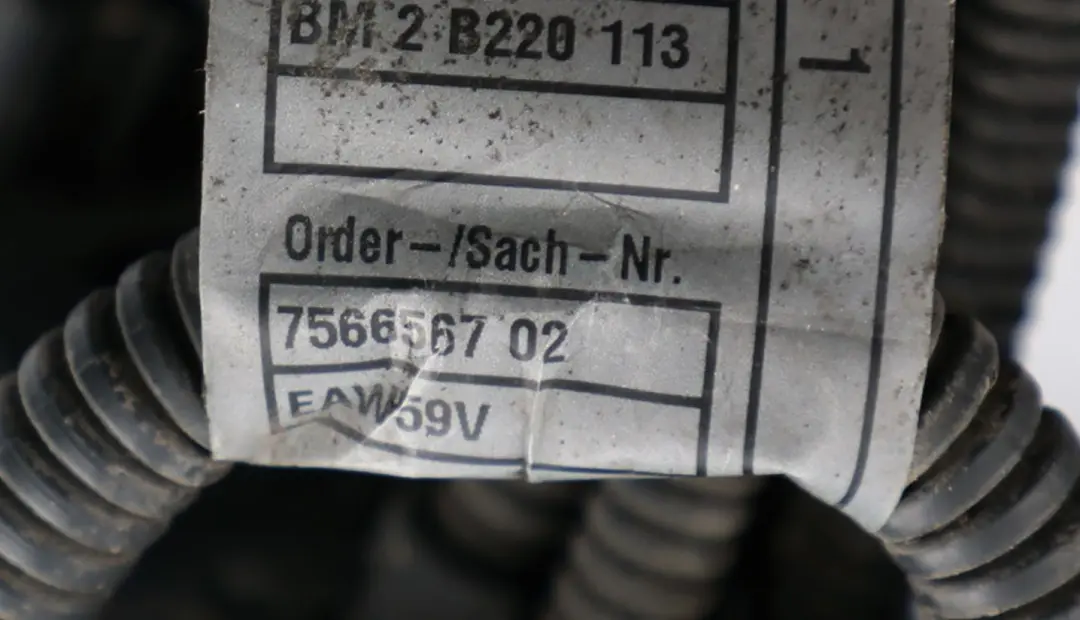 BMW 3 Series E90 E91 325i 330i N52N Engine Wiring Harness Loom 7566567 - SKU rhd-7566573 - Part number 7566573