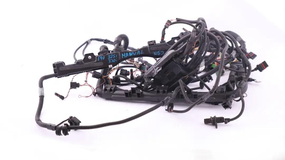 N53 Wiring Loom Harness Engine Manual Gearbox to BMW 3 SERIES E90 E91 E92 Petrol with Part number 7575444 BMW 3 SERIES E90 E91 E92 Petrol N53 Wiring Loom Harness Engine Manual Gearbox - SKU rhd-7575444 - Part number 7575444
