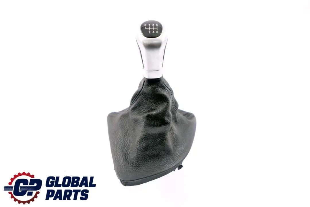 Shift Gear Knob With Cover Leather Chrome Ring to BMW 1 Series E81 E82 E87 with Part number 7595327 BMW 1 Series E81 E82 E87 Shift Gear Knob With Cover Leather Chrome Ring - SKU rhd-7595327-2 - Part number 7595327