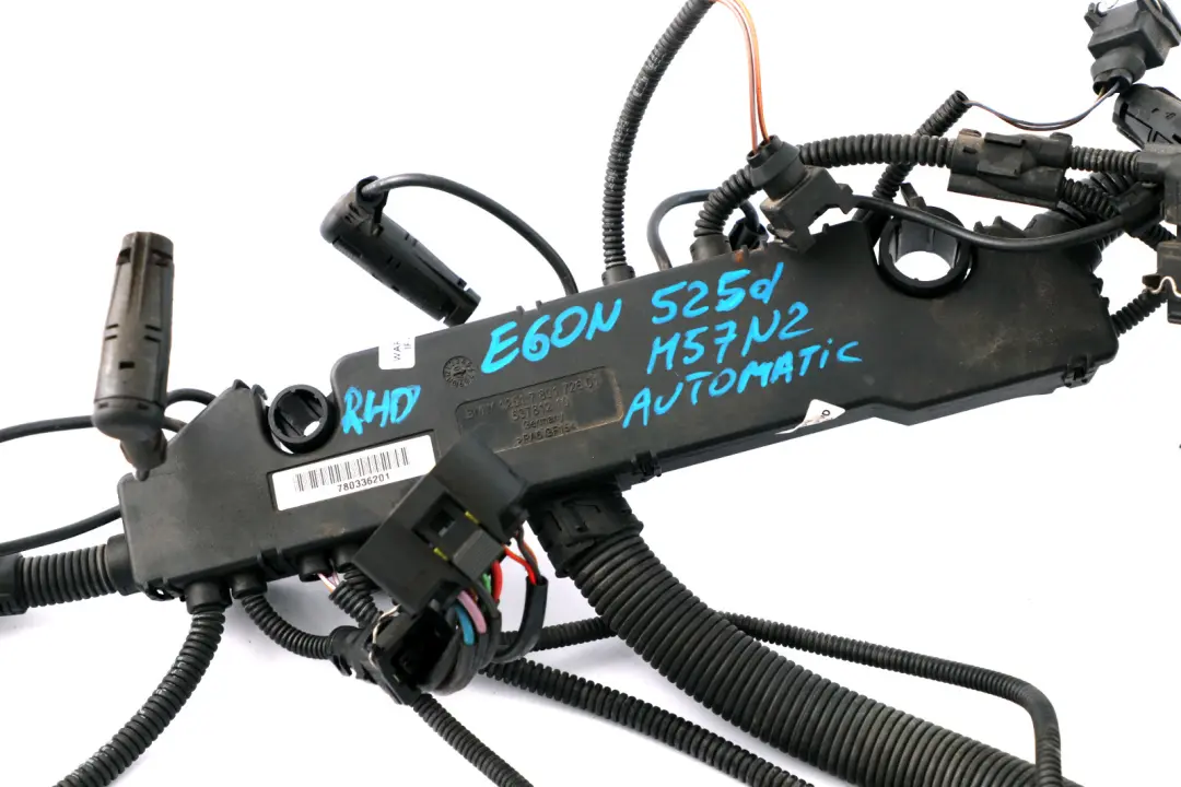 BMW 5 Series E60 E61 LCI 525d M57N2 Engine Wiring Loom Harness DDE Automatic - SKU rhd-7796846 - Part number 7796846