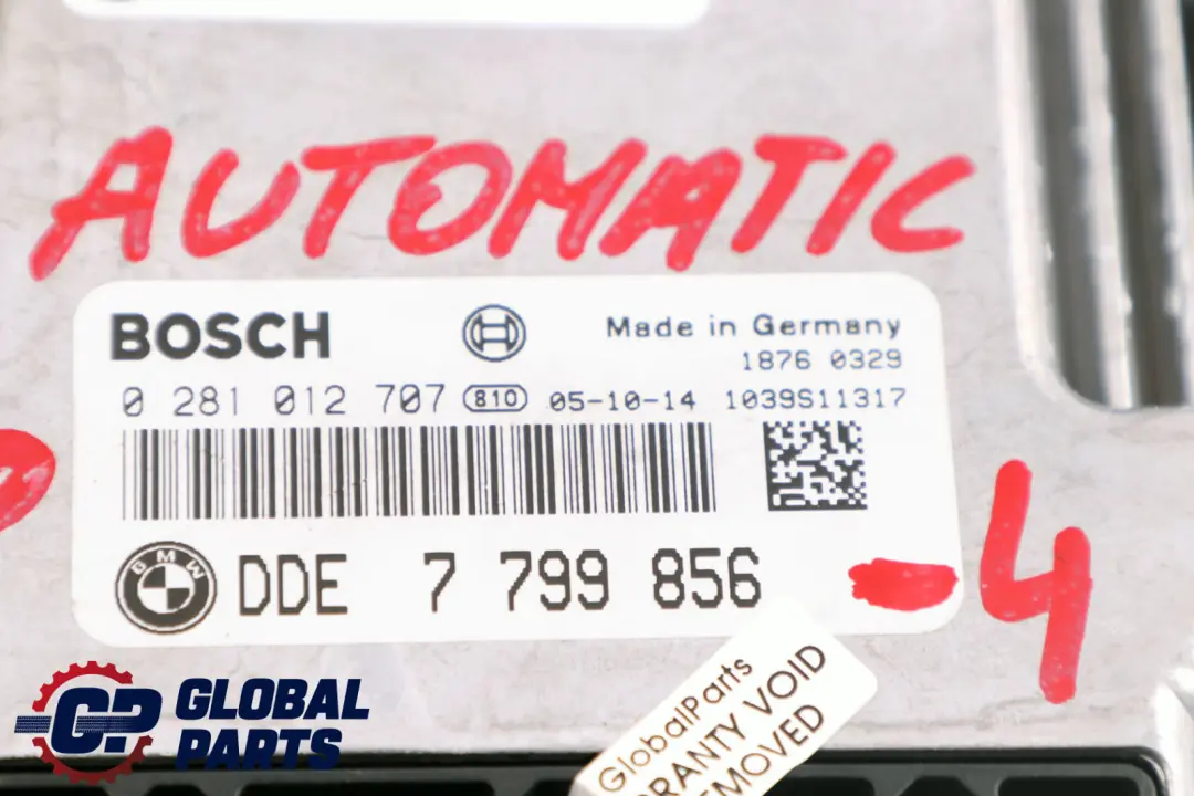 BMW 7 Series E65 E66 730d M57N2 231HP ECU Kit DDE + CAS + Key Automatic - SKU rhd-7799856-4 - Part number 7799856