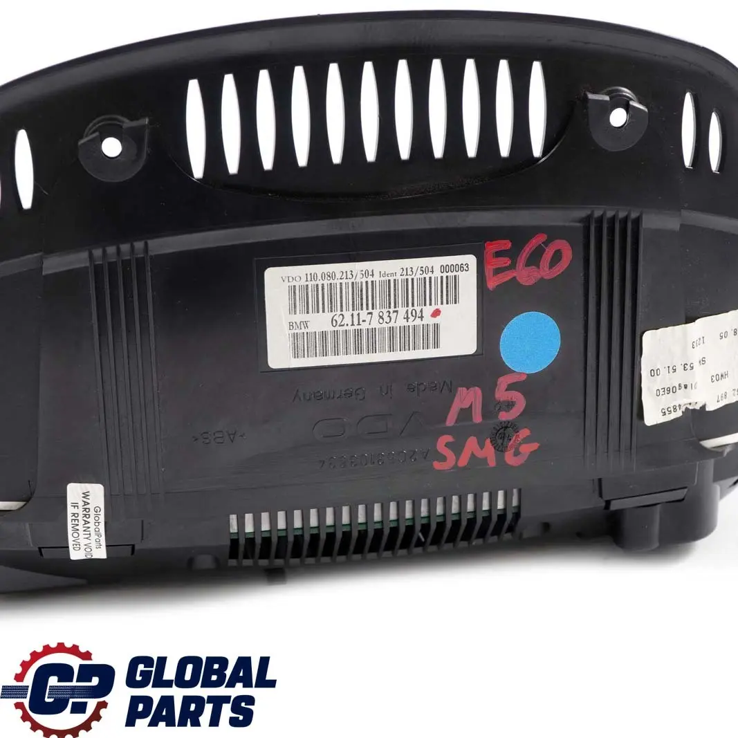 Speedo Clocks Instruments MPH to BMW 5 6 Series E60 E61 LCI M5 E63 E64 M6 with Part number 7837494 BMW 5 6 Series E60 E61 LCI M5 E63 E64 M6 Speedo Clocks Instruments MPH - SKU rhd-7837494 - Part number 7837494