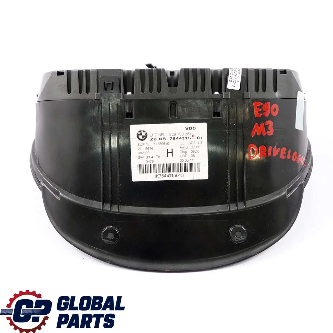 Instrument Cluster Speedo Clocks MPH to BMW 3 Series E90 E92 E93 M3 Petrol with Part number 7844315 BMW 3 Series E90 E92 E93 M3 Petrol Instrument Cluster Speedo Clocks MPH - SKU rhd-7844315 - Part number 7844315