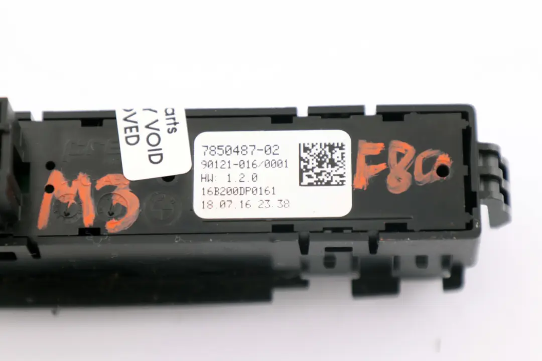 BMW 3 4 Series F80 M3 F82 F83 LCI PDC Steering Suspension Control Panel - SKU rhd-7850487 - Part number 7850487