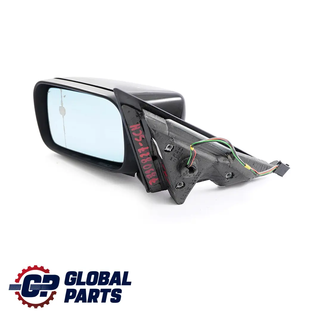 BMW 3 Series E46 Heated Left N/S Wing Mirror High Gloss Black Schwarz 2 - 668 - SKU rhd-7890827-SCH - Part number 7890827