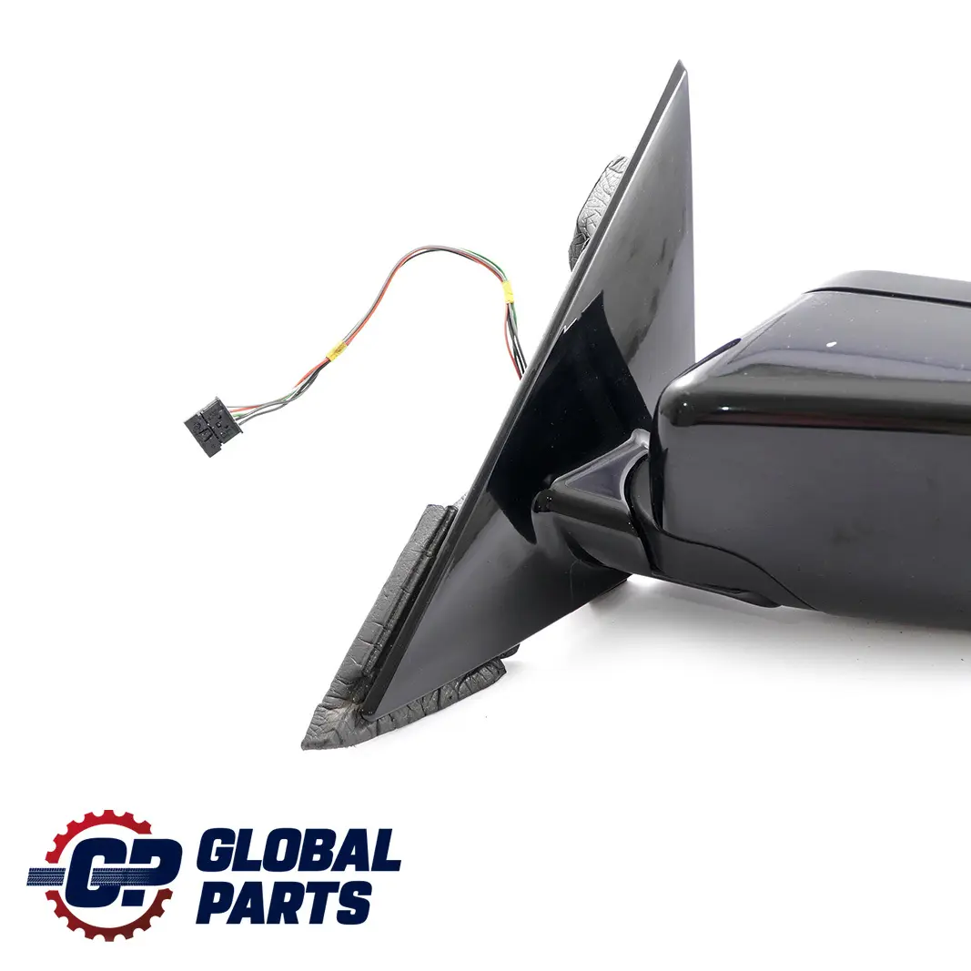 BMW 3 Series E46 Heated Left N/S Wing Mirror High Gloss Black Schwarz 2 - 668 - SKU rhd-7890827-SCH - Part number 7890827