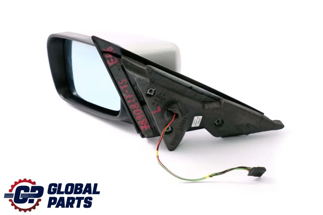 BMW 3 Series E46 Heated Left N/S Wing Mirror High Gloss Titansilber Silver 354 - SKU rhd-7890827-TS - Part number 7890827