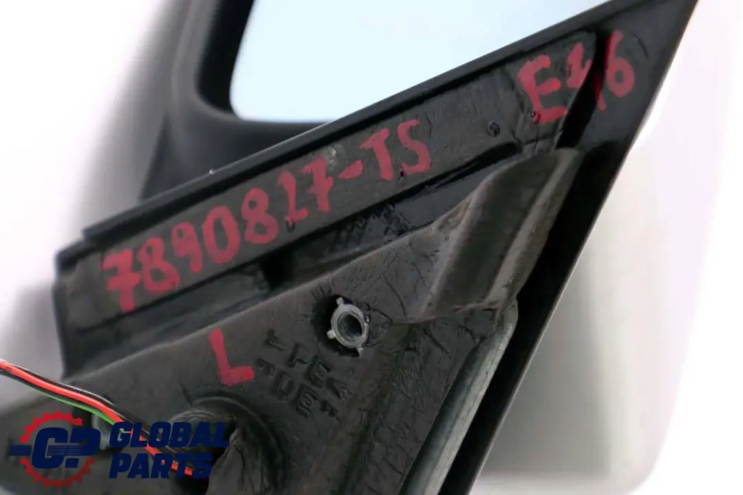 Heated Left N/S Wing Mirror High Gloss Titansilber Silver 354 to BMW 3 Series E46 with Part number 7890827 BMW 3 Series E46 Heated Left N/S Wing Mirror High Gloss Titansilber Silver 354 - SKU rhd-7890827-TS - Part number 7890827