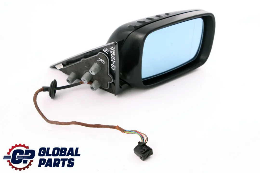 BMW 3 Series E46 Heated Right O/S Wing Mirror High Gloss Black Sapphire 475 - SKU rhd-7892052-BS - Part number 7892052