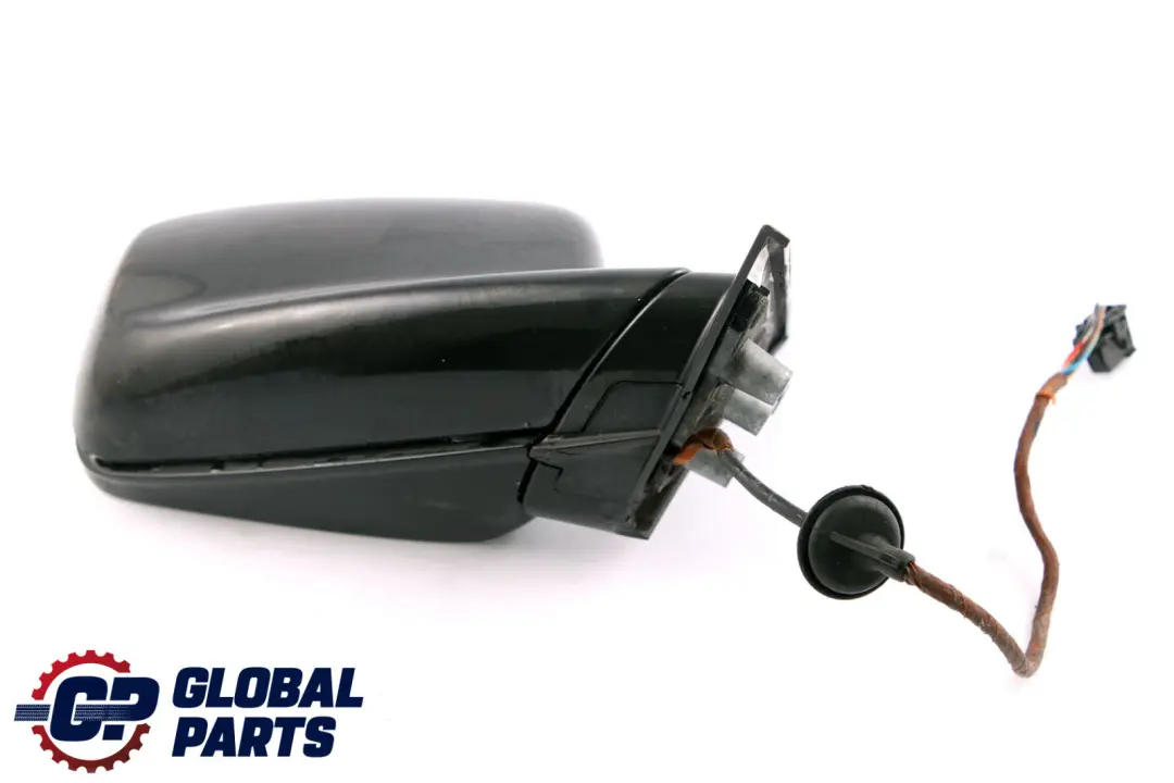 BMW 3 Series E46 Heated Right O/S Wing Mirror High Gloss Black Sapphire 475 - SKU rhd-7892052-BS - Part number 7892052