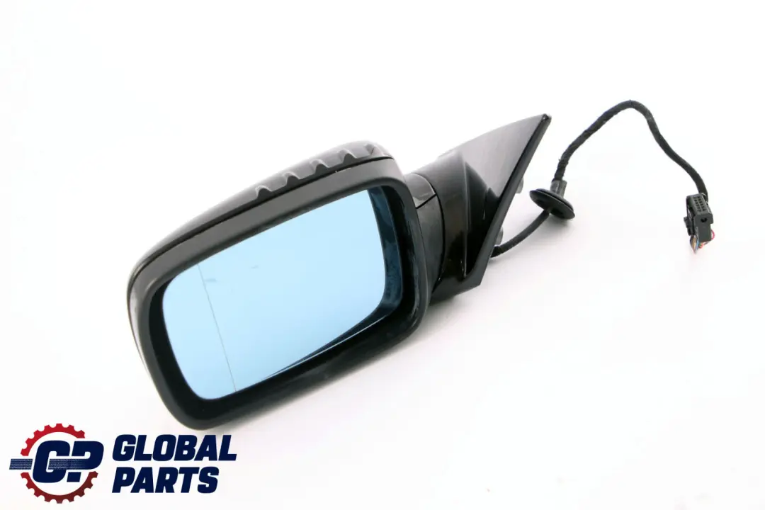 BMW 3 Series E46 Heated Left N/S Wing Mirror High Gloss Black Sapphire 475 - SKU rhd-7892053-BS - Part number 7892053
