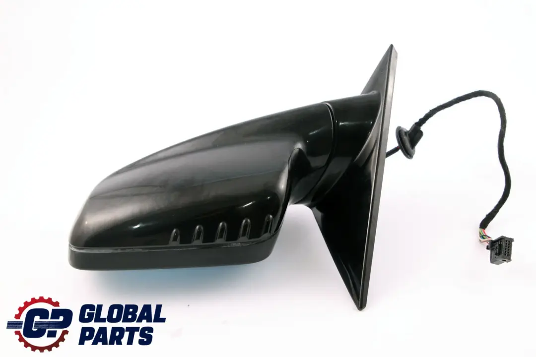 BMW 3 Series E46 Heated Left N/S Wing Mirror High Gloss Black Sapphire 475 - SKU rhd-7892053-BS - Part number 7892053