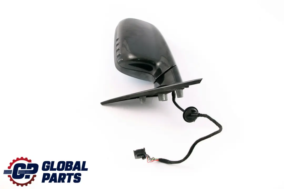 BMW 3 Series E46 Heated Left N/S Wing Mirror High Gloss Black Sapphire 475 - SKU rhd-7892053-BS - Part number 7892053