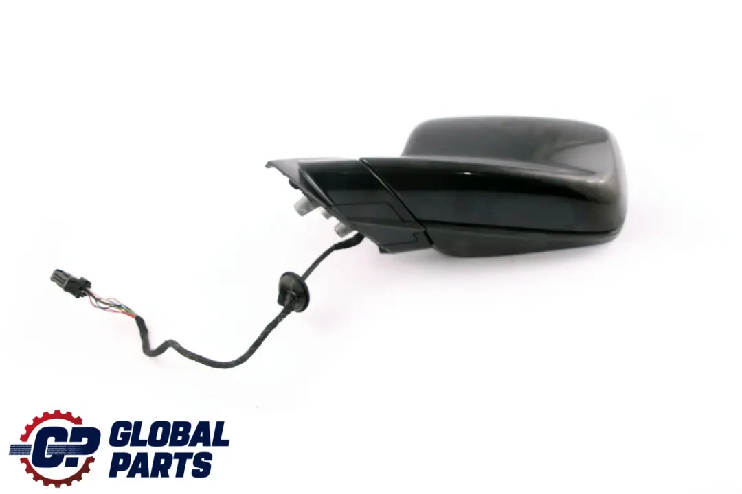 BMW 3 Series E46 Heated Left N/S Wing Mirror High Gloss Black Sapphire 475 - SKU rhd-7892053-BS - Part number 7892053