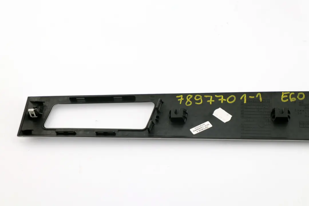 Interior Strip Cover Trim Dashboard Left N/S Alu Shadow to BMW 5 Series 1 E60 with Part number 7897701 BMW 5 Series 1 E60 Interior Strip Cover Trim Dashboard Left N/S Alu Shadow - SKU rhd-7897701-1 - Part number 7897701