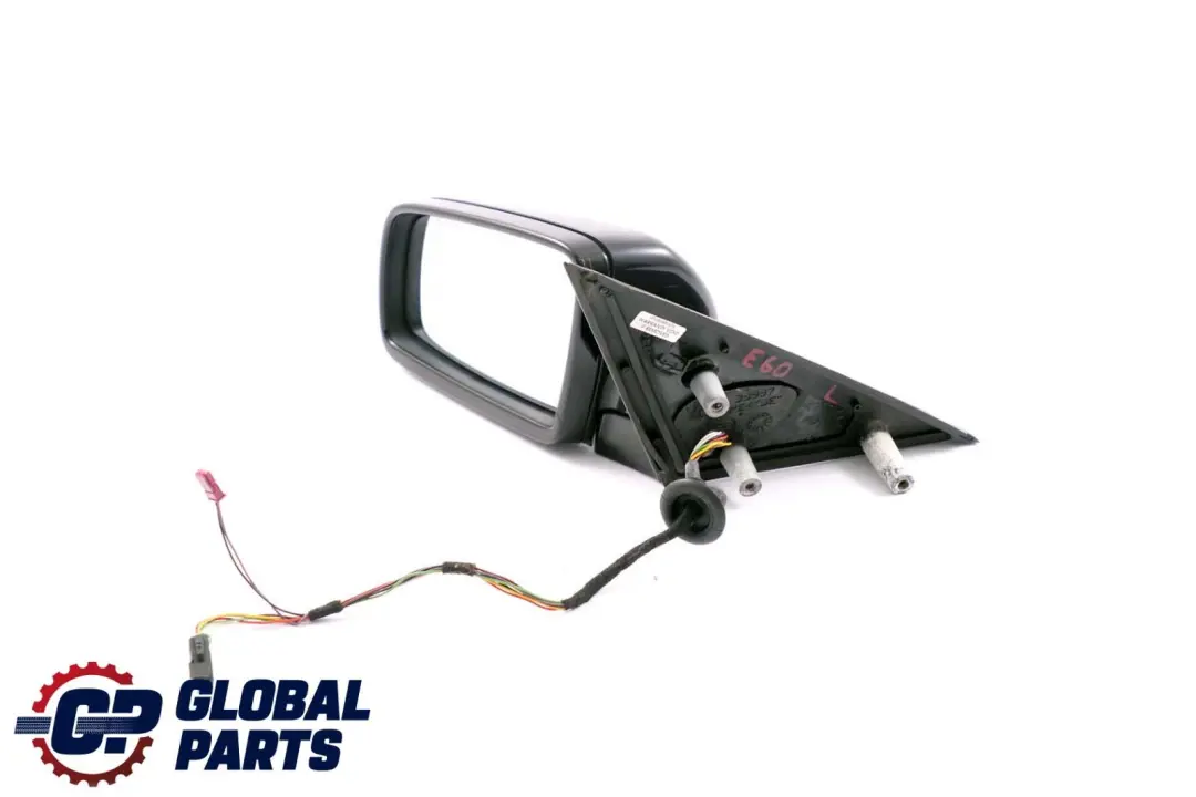BMW 5 Series E60 E61 Auto Dip High Gloss Left Wing Mirror N/S Carbonschwarz 416 - SKU rhd-7899279-CAR - Part number 7899279