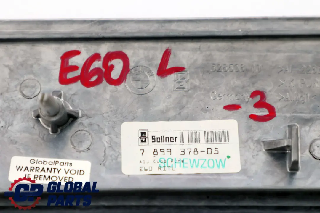 Decorative Strip Dashboard Left N/S Alu Cube Pure Silver to BMW 5 Series 3 E60 E61 with Part number 7899378 BMW 5 Series 3 E60 E61 Decorative Strip Dashboard Left N/S Alu Cube Pure Silver - SKU rhd-7899378-3 - Part number 7899378