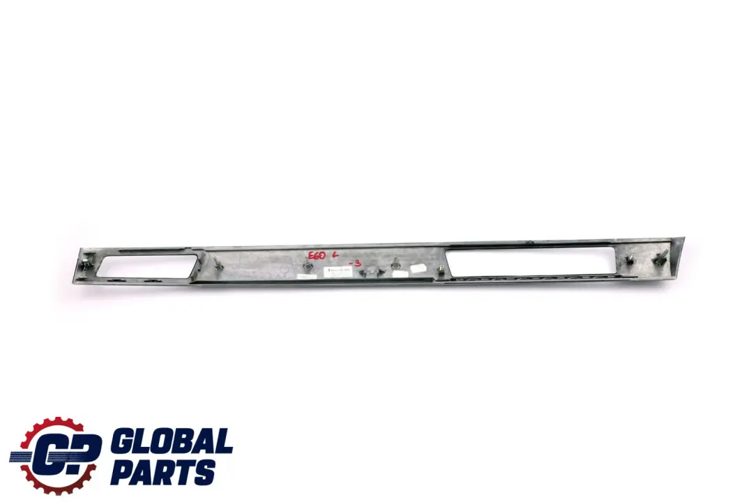 BMW 5 Series 3 E60 E61 Decorative Strip Dashboard Left N/S Alu Cube Pure Silver - SKU rhd-7899378-3 - Part number 7899378