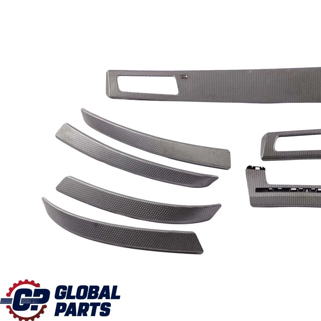 BMW 5 E60 E61 4 Set Decorative Strip Dashboard Interior Trim Alu Cube Pure - SKU rhd-7899378-4 - Part number 7899378