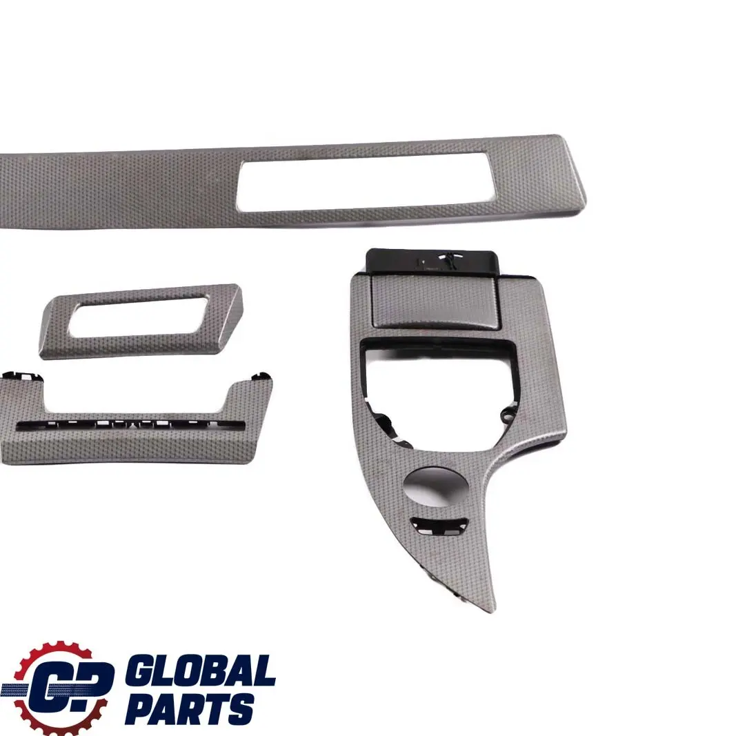 Set Decorative Strip Dashboard Interior Trim Alu Cube Pure to BMW 5 E60 E61 4 with Part number 7899378 BMW 5 E60 E61 4 Set Decorative Strip Dashboard Interior Trim Alu Cube Pure - SKU rhd-7899378-4 - Part number 7899378