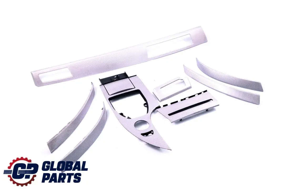 BMW 5 Series E60 E61 Set Decorative Strip Dashboard Interior Trim Alu Cube Pure - SKU rhd-7899378 - Part number 7899378