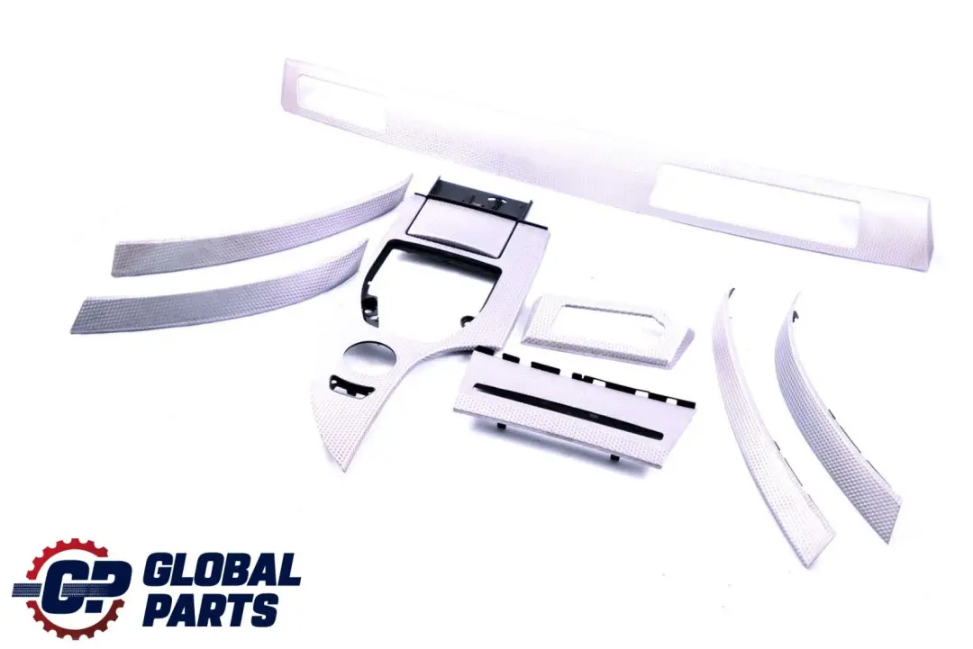 BMW 5 Series E60 E61 Set Decorative Strip Dashboard Interior Trim Alu Cube Pure - SKU rhd-7899378 - Part number 7899378