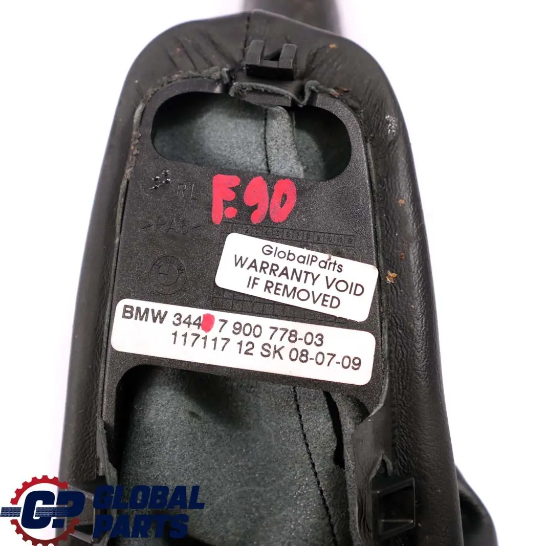 BMW 3 Series E90 E91 E92 E93 M SPORT Black Leather Handbrake Level Cover Schwarz - SKU rhd-7900778 - Part number 7900778