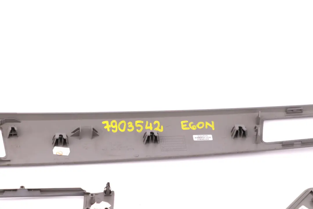 BMW 5 Series E60 E61 LCI Set Decor Strip Dash Trim Cover Spacegrau Space Grey - SKU rhd-7903542 - Part number 7903542