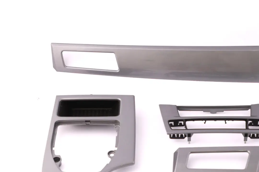 BMW 5 Series E60 E61 LCI Set Decor Strip Dash Trim Cover Spacegrau Space Grey - SKU rhd-7903542 - Part number 7903542